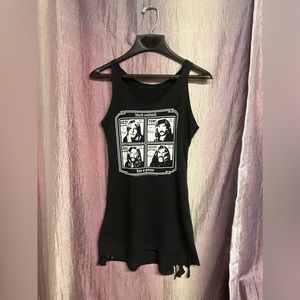 _*upcycled*_ Black Sabbath tank mini dress